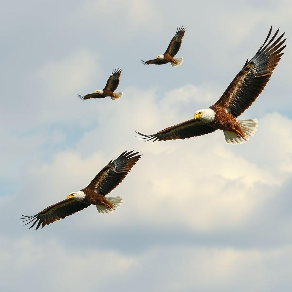 Dream : Flock of eagles in a dream