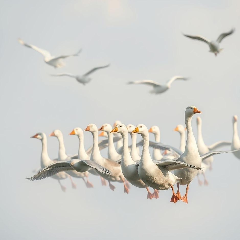 Dream : Flock of geese in a dream