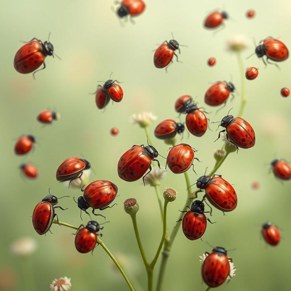 Dream : Flock of red bugs in a dream