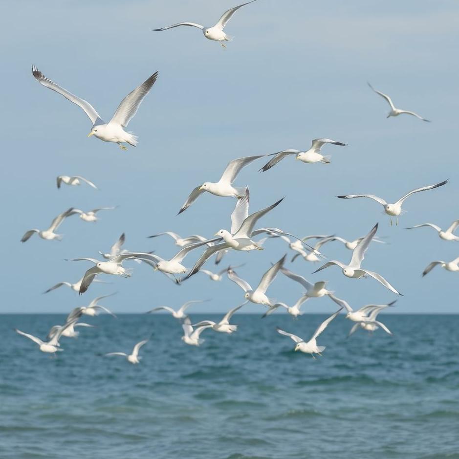 Dream : Flock of seagulls in a dream