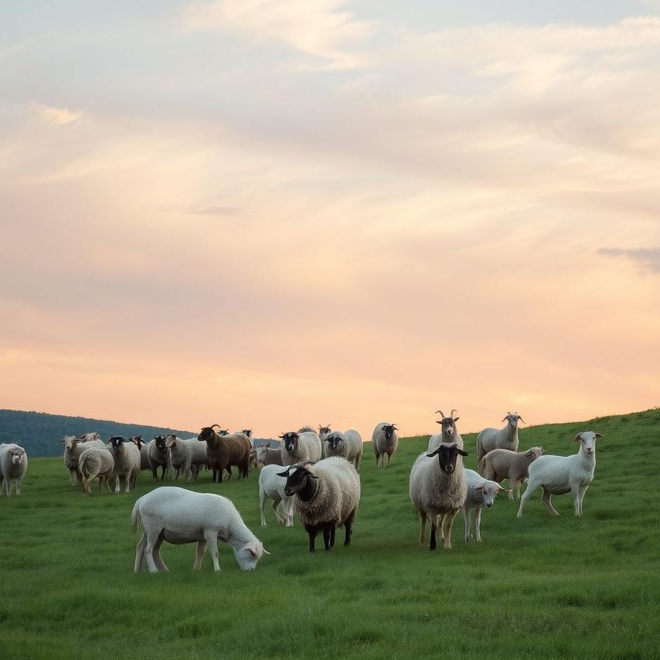 Dream : Flock of sheep and goats in a dream