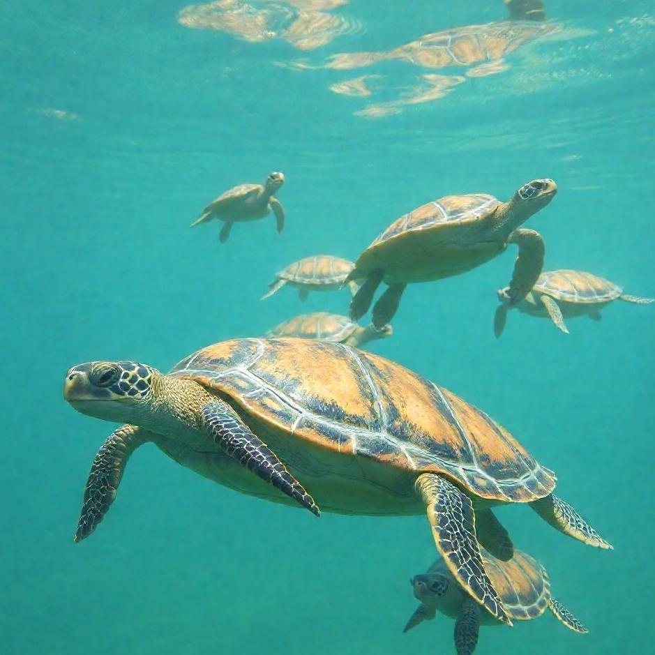 Dream : Flock of turtles in a dream