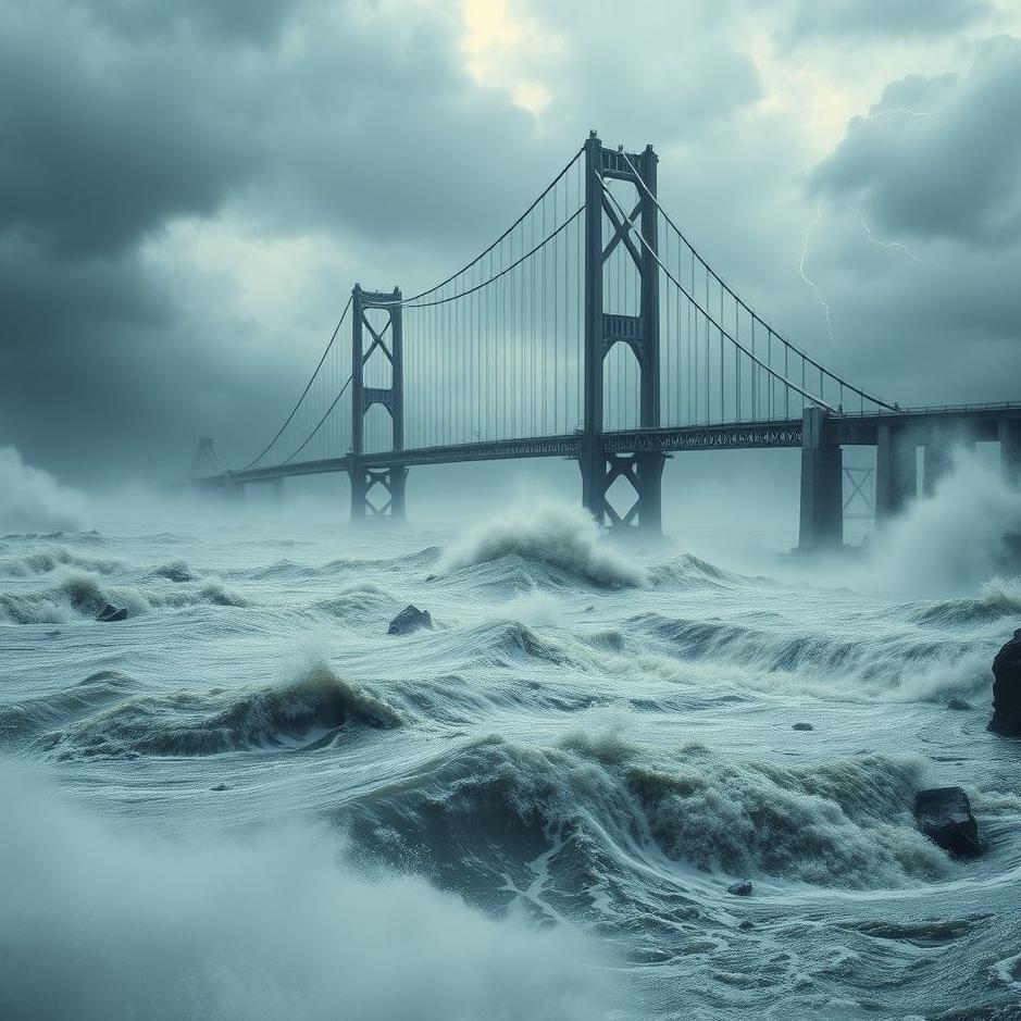 Dream : Flood and a bridge in a dream