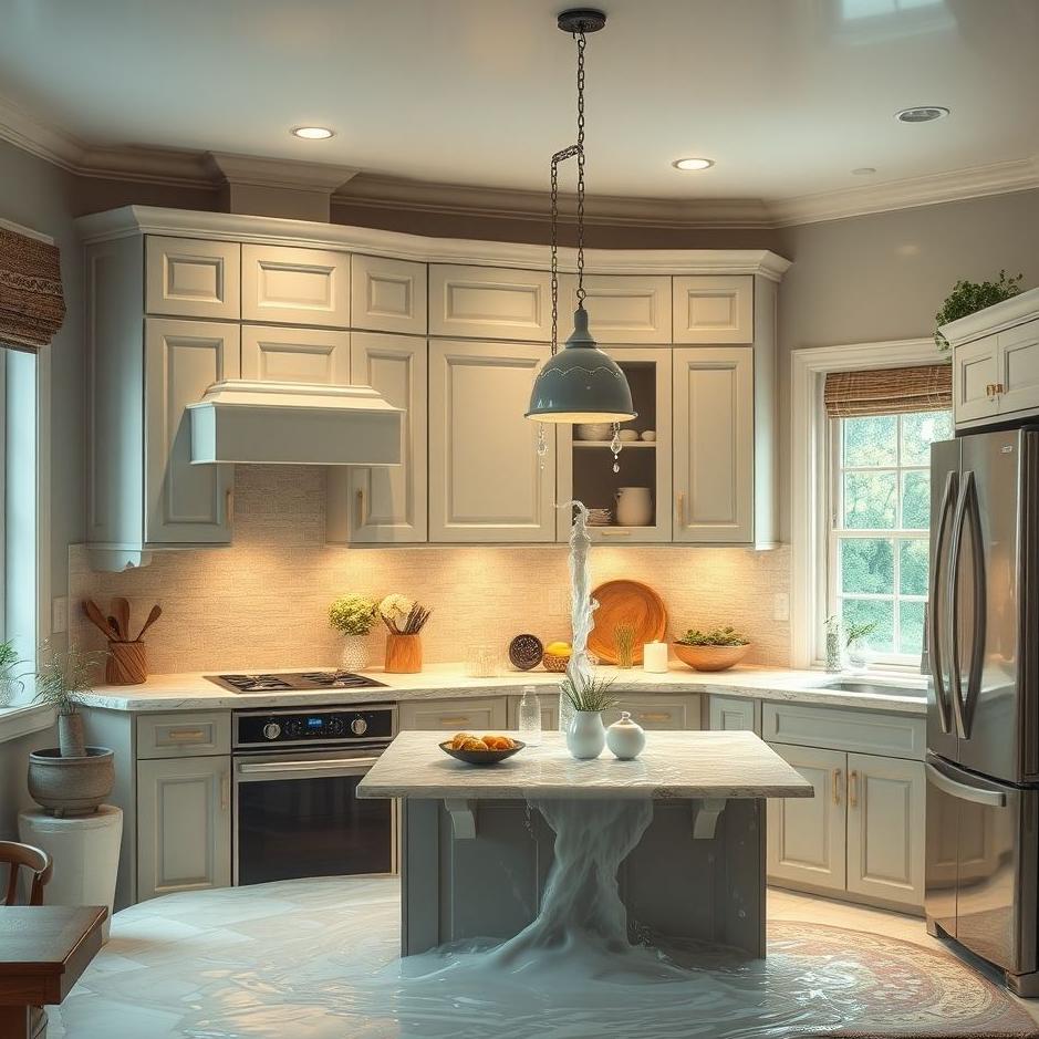 Dream : Flooding the kitchen in a dream