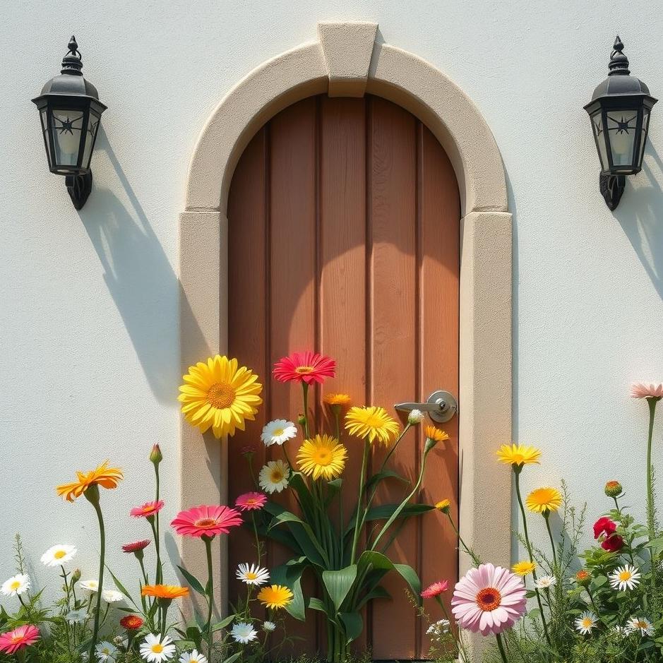 Dream : Flowers at the door in a dream