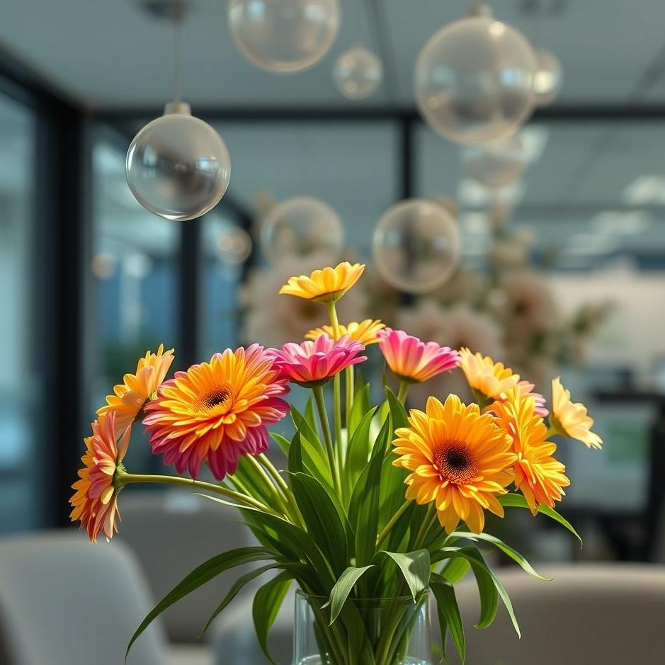 Dream : Flowers coming to the workplace in a dream