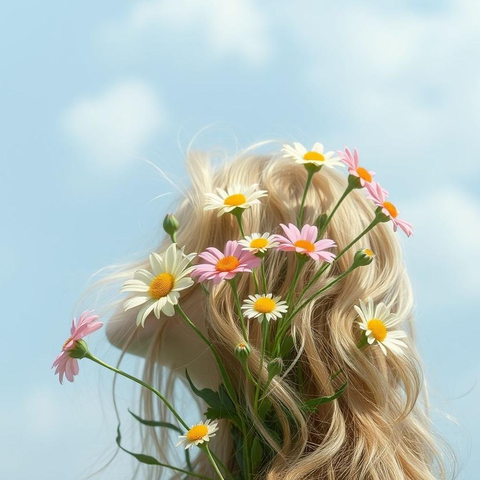 Dream : Flowers growing in hair in a dream