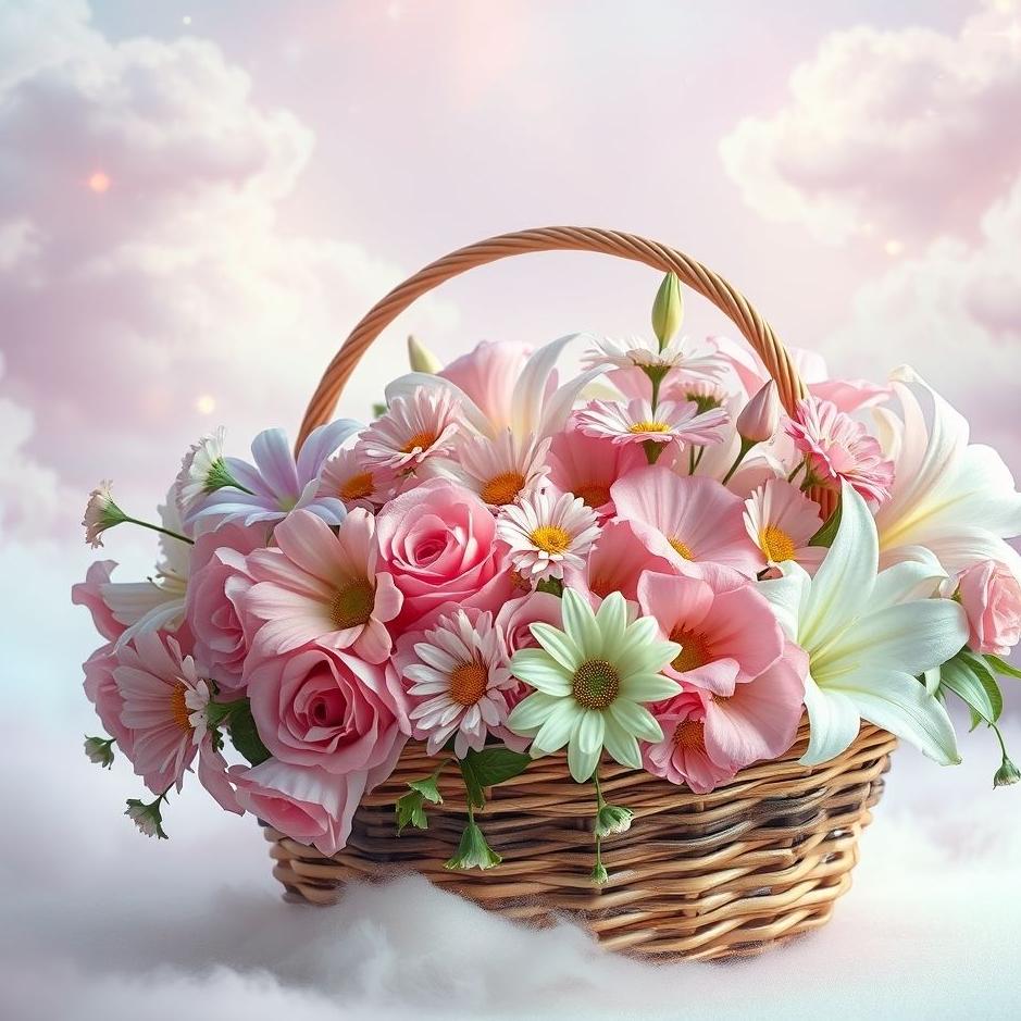 Dream : Flowers in a basket in a dream