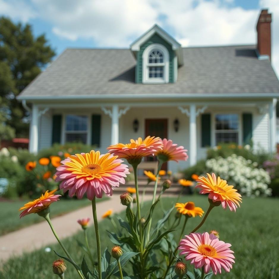 Dream : Flowers in front of the house in a dream
