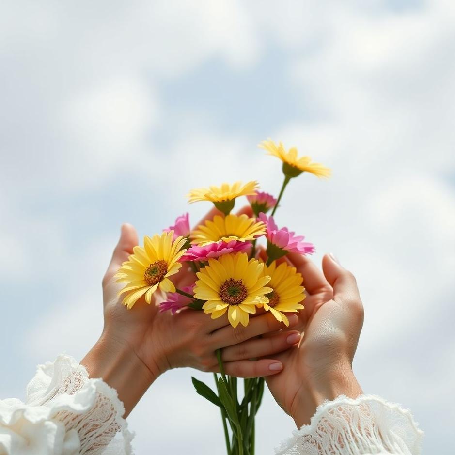 Dream : Flowers in the hands of your loved one in a dream