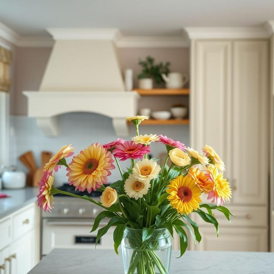 Dream : Flowers in the kitchen in a dream