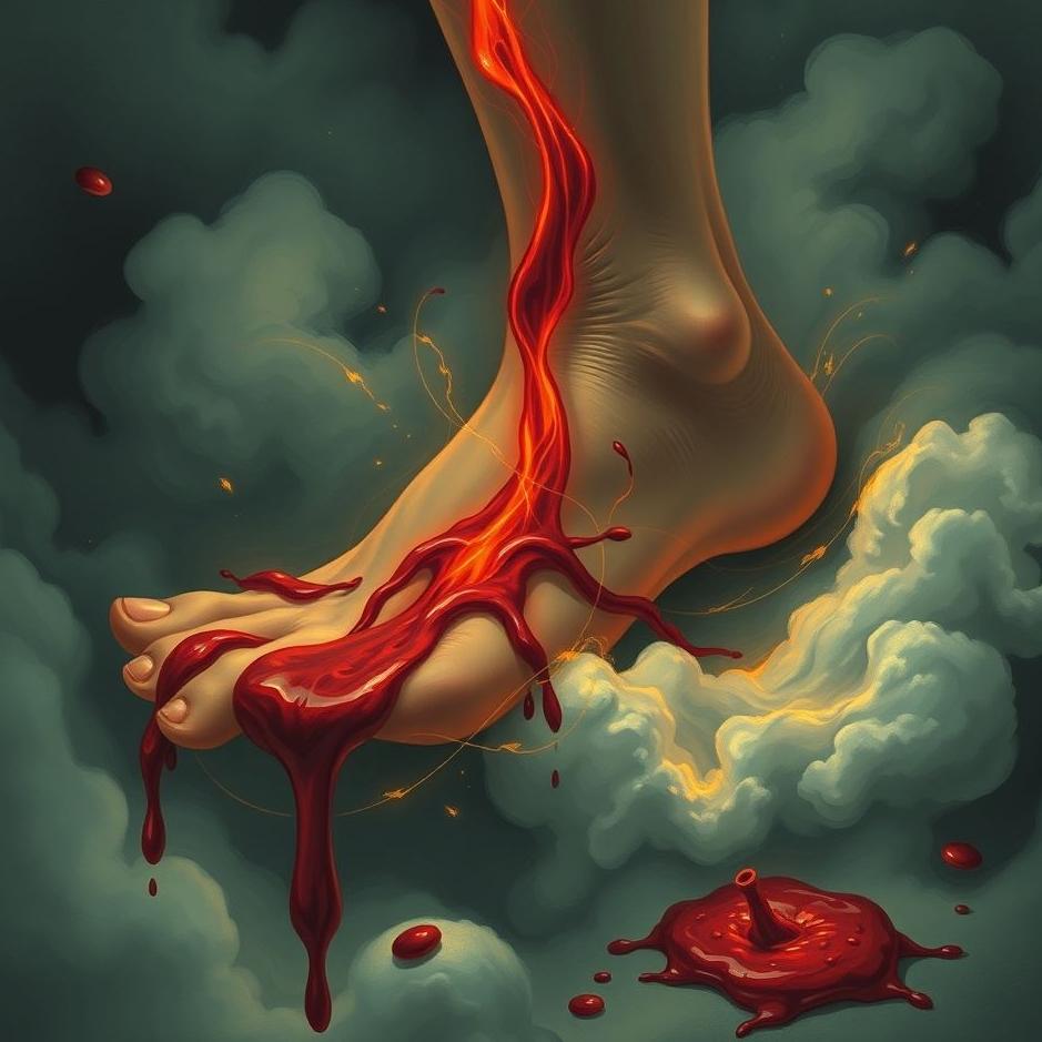 Dream : Flowing blood from the foot in the dream