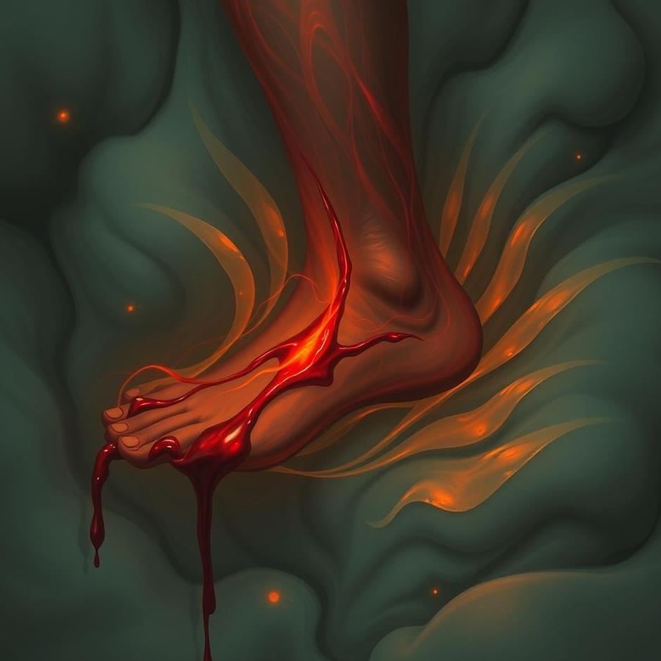 Dream : Flowing blood from the leg in the dream