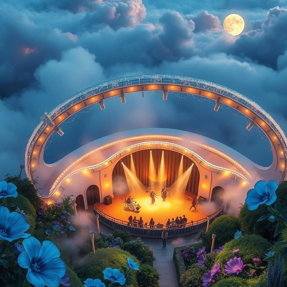 Dream : Fly the amphitheater in the dream