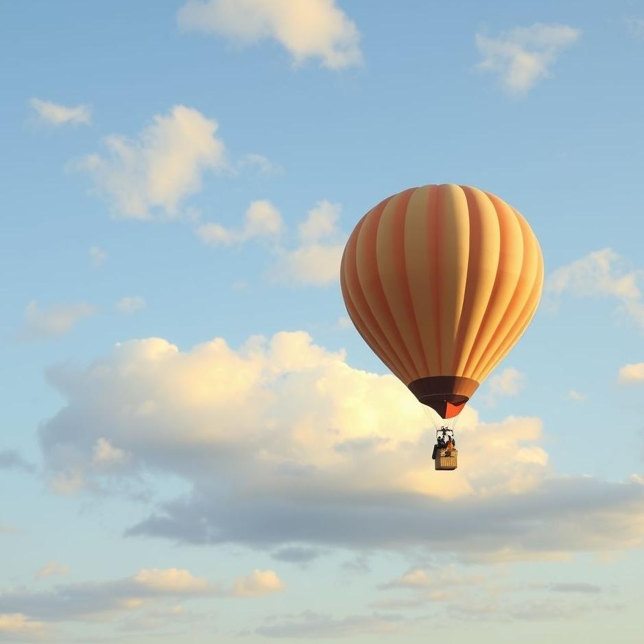 Dream : Flying a balloon into the sky in a dream