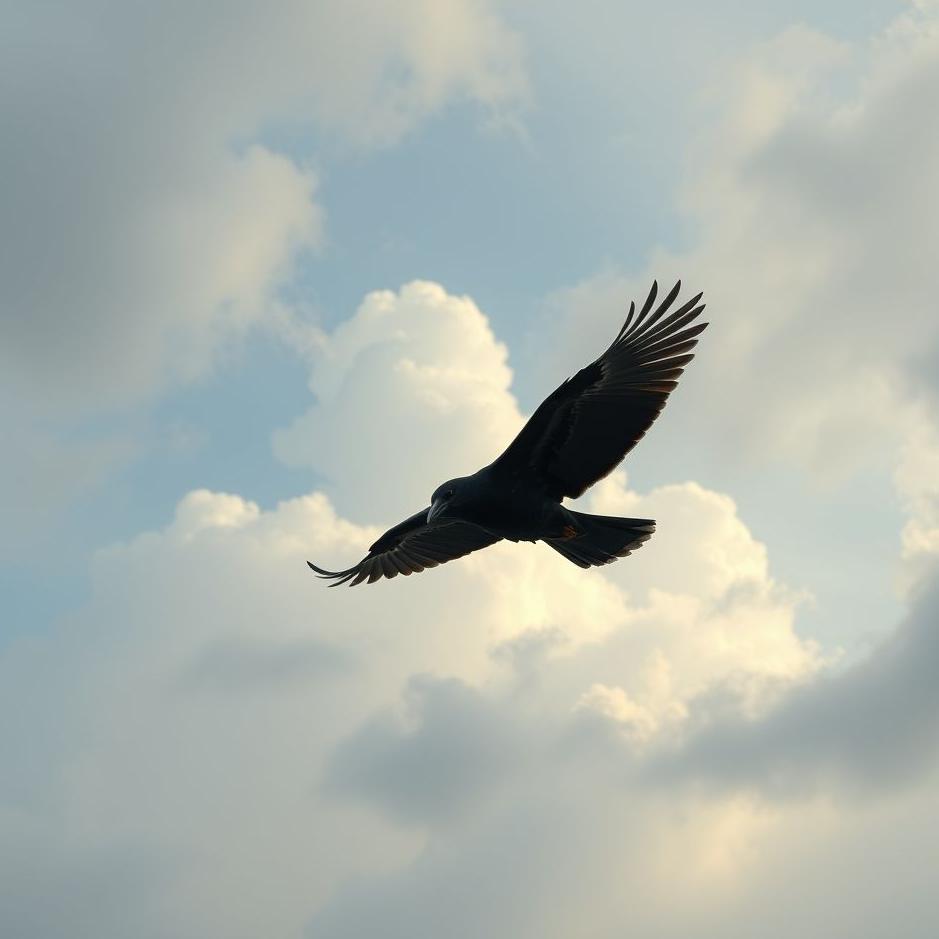 Dream : Flying a crow in a dream
