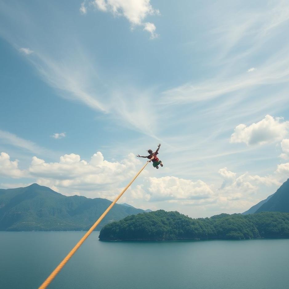 Dream : Flying by holding a rope in your dream