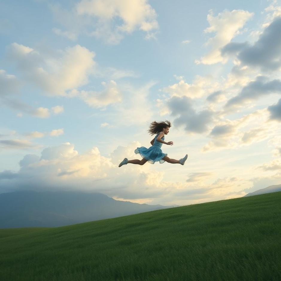 Dream : Flying by running away in a dream