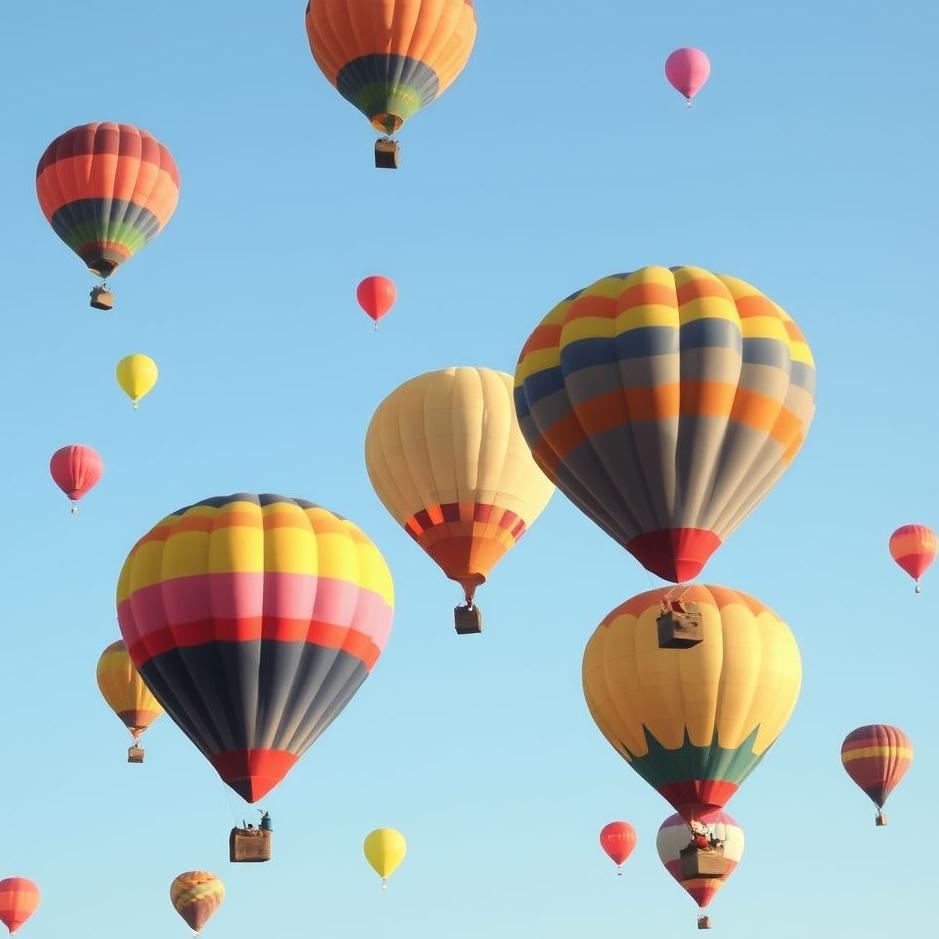 Dream : Flying colorful balloons in a dream