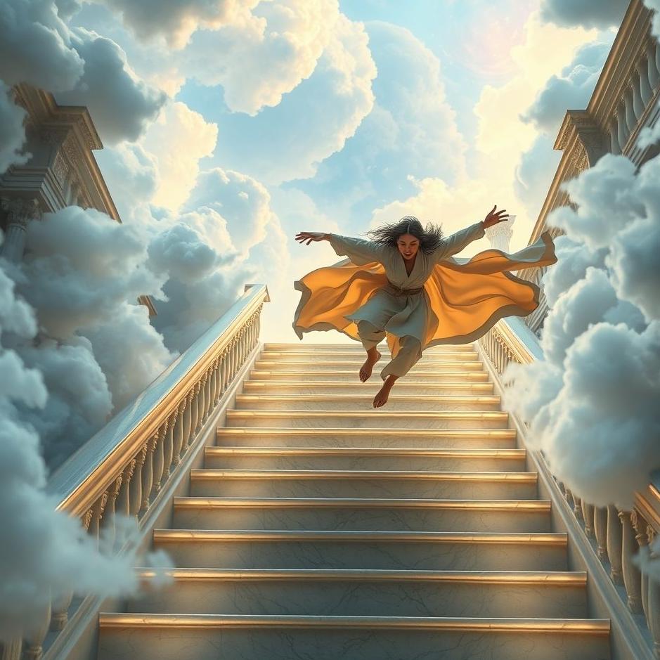 Dream : Flying down the stairs in a dream