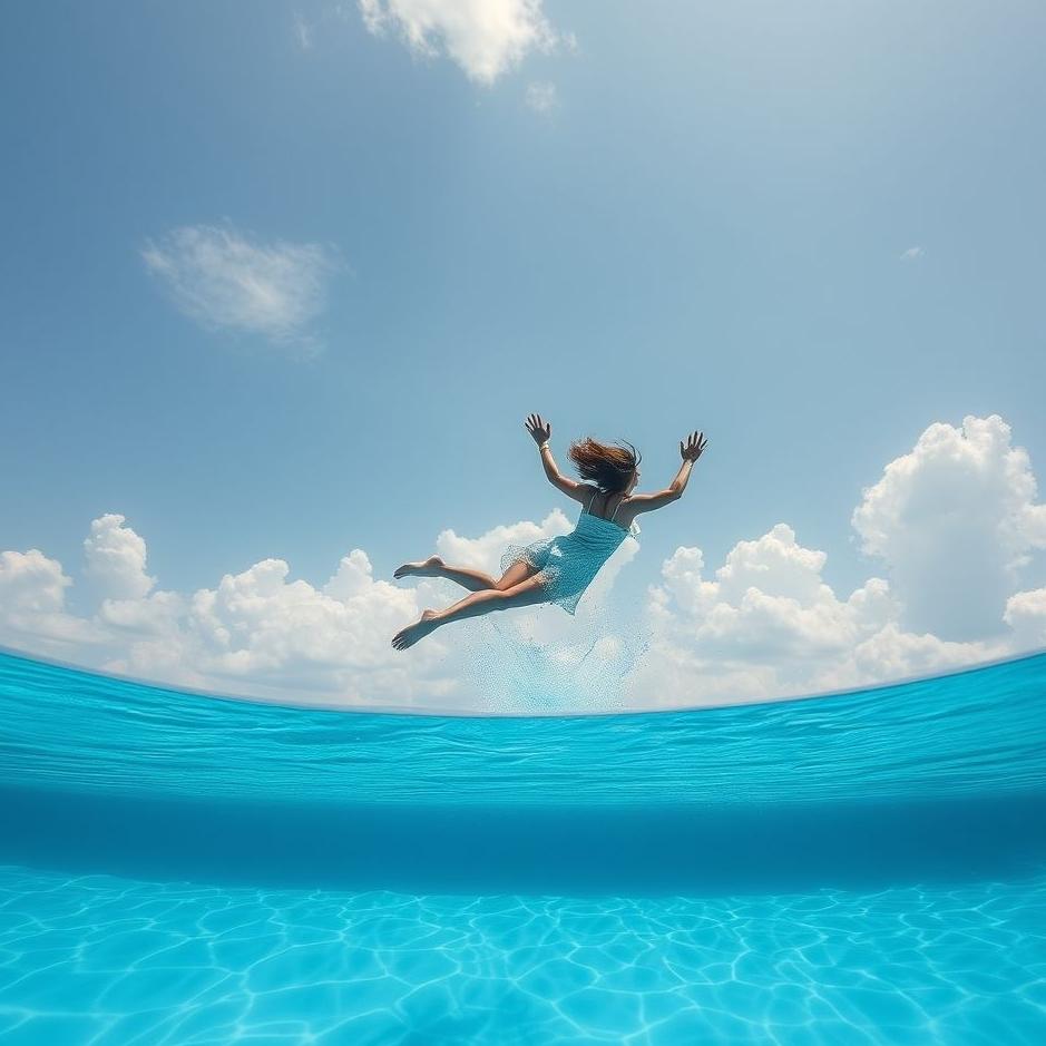 Dream : Flying in a pool in a dream