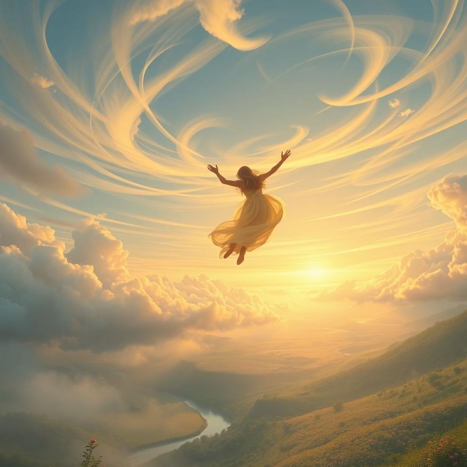 Dream : Flying in the air and falling to the ground in a dream