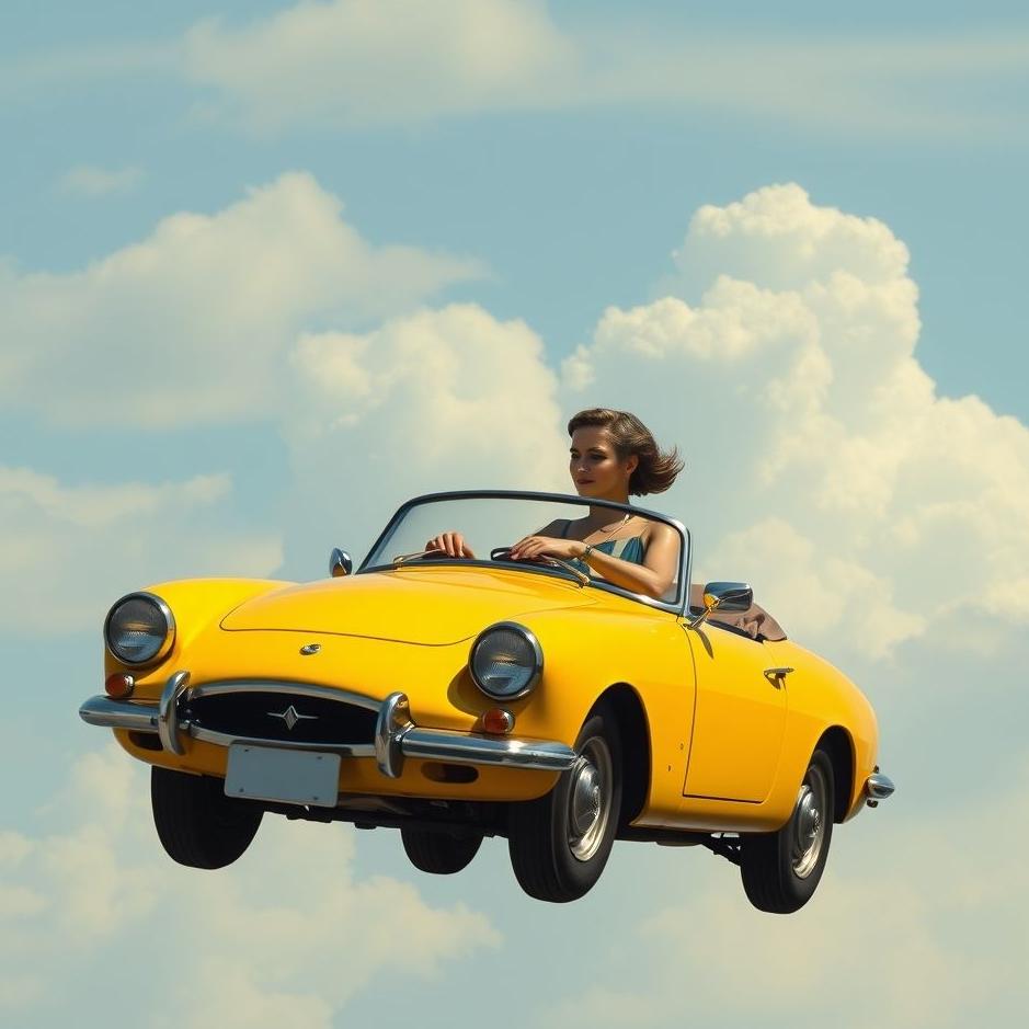 Dream : Flying in the air by car in a dream
