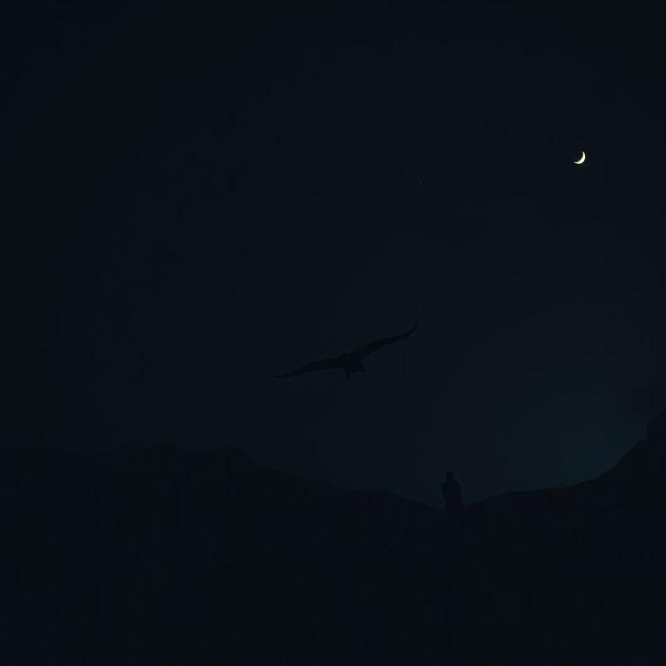 Dream : Flying in the dark at night in a dream