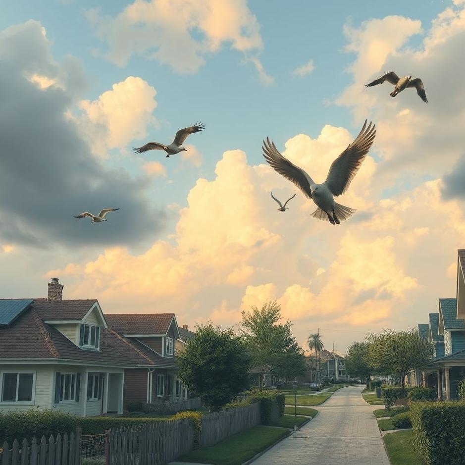 Dream : Flying in the neighborhood in a dream
