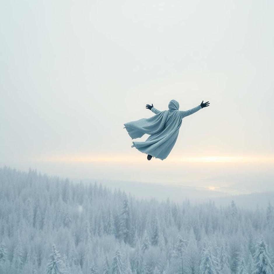 Dream : Flying in the snow in a dream