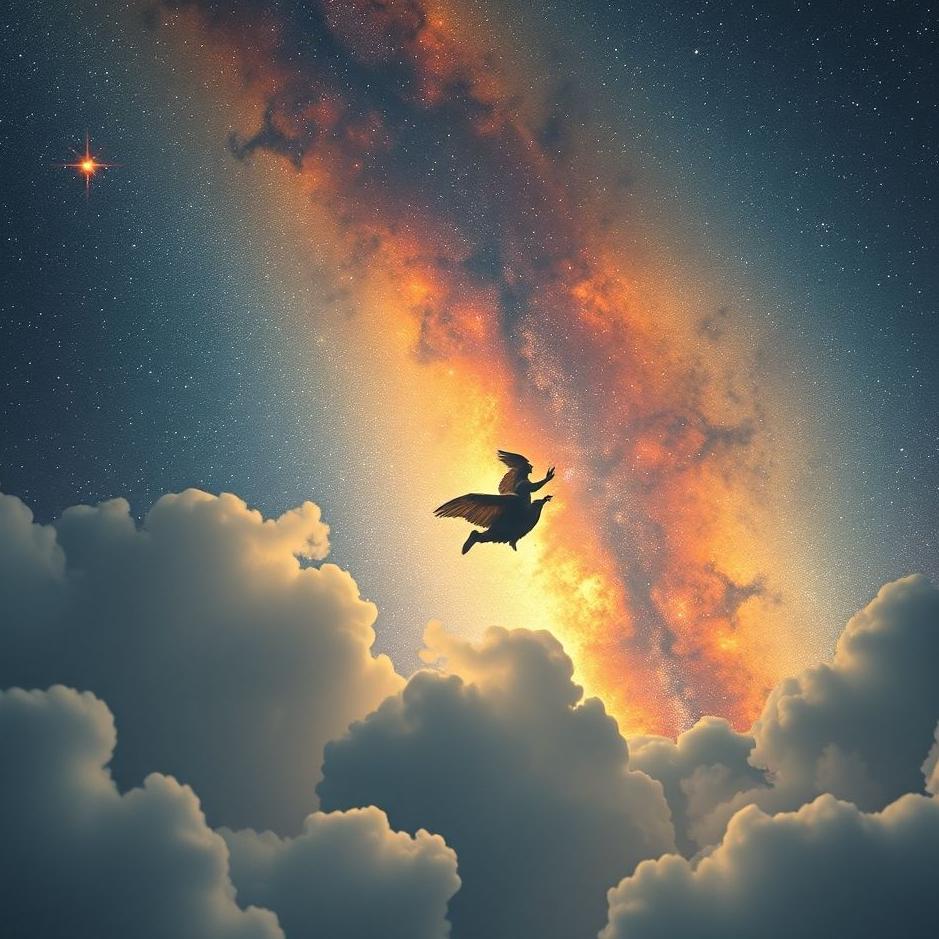 Dream : Flying in the universe in a dream