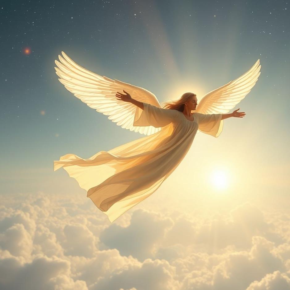 Dream : Flying like an angel in a dream