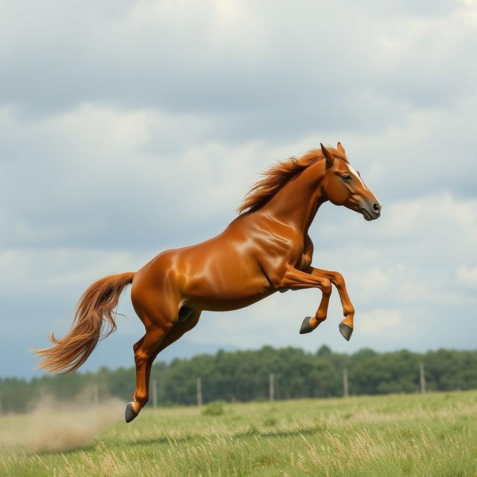Dream : Flying on a brown horse in a dream