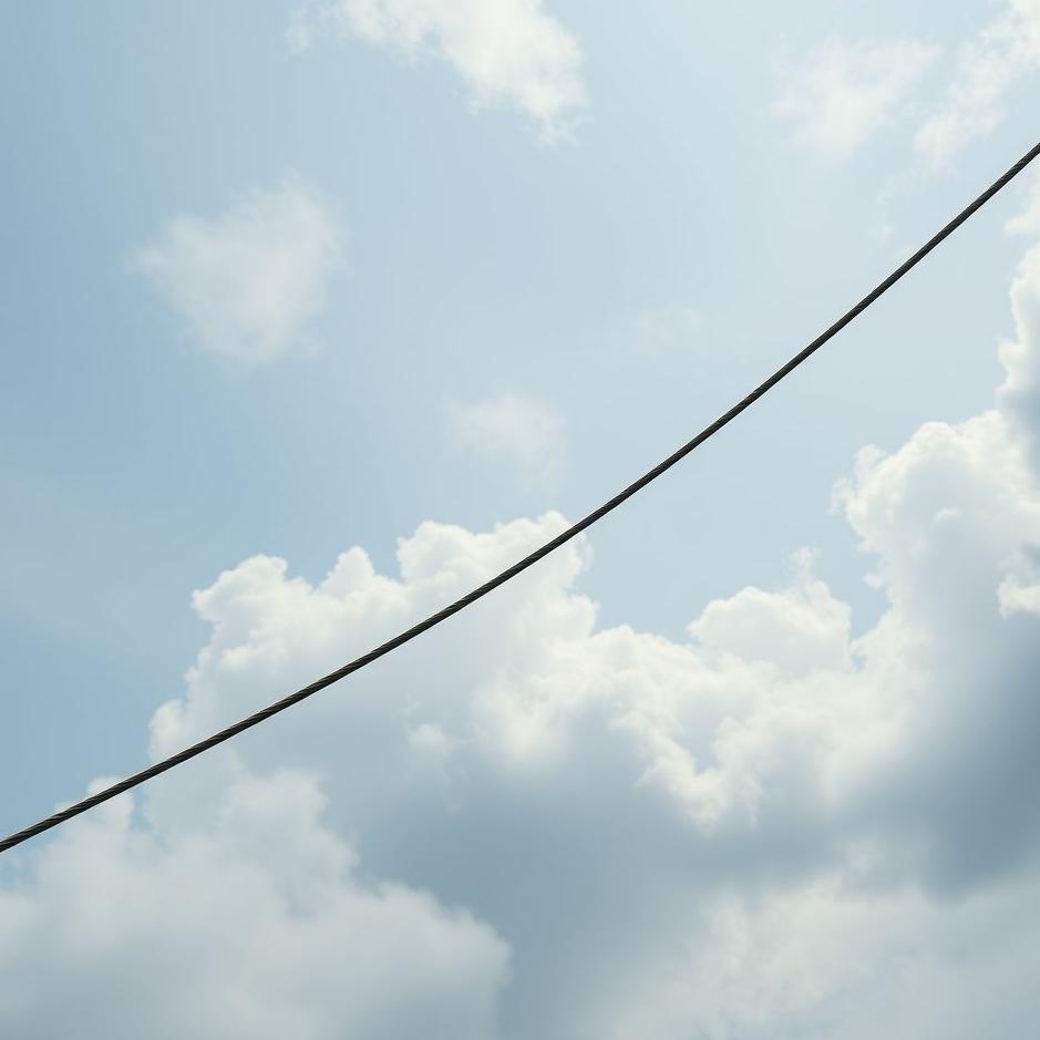 Dream : Flying on a rope in a dream