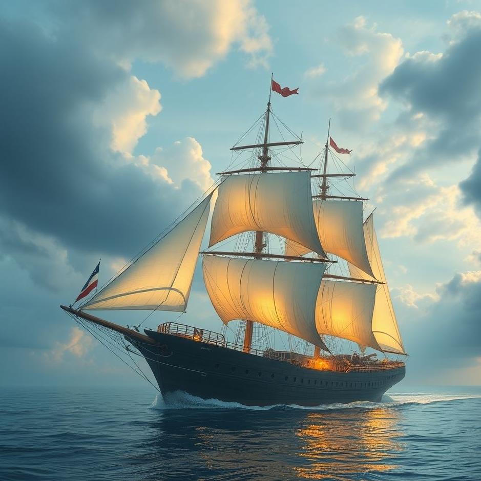 Dream : Flying on a ship in a dream