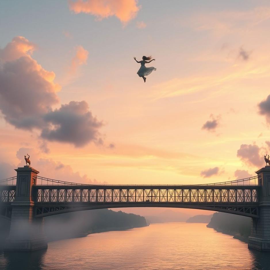 Dream : Flying over a bridge in a dream