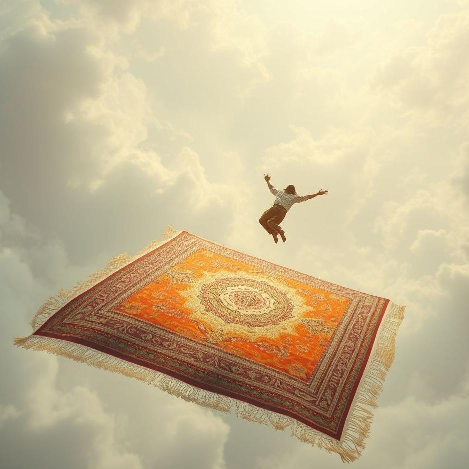 Dream : Flying over a carpet in a dream