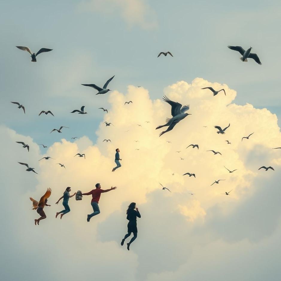 Dream : Flying over people in a dream