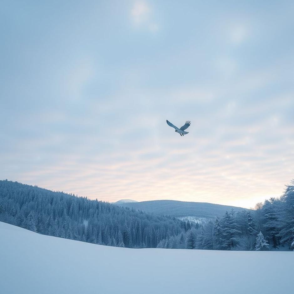 Dream : Flying over snow in a dream