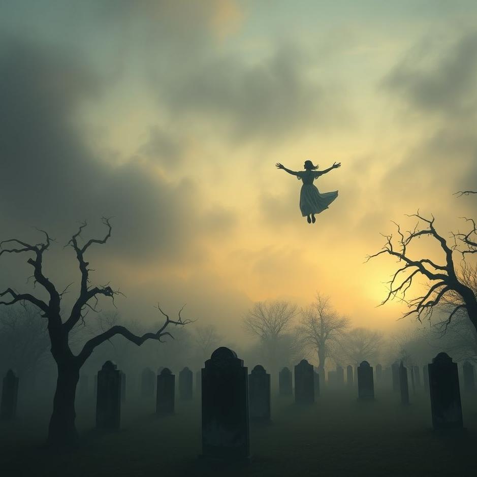 Dream : Flying to a cemetery in a dream