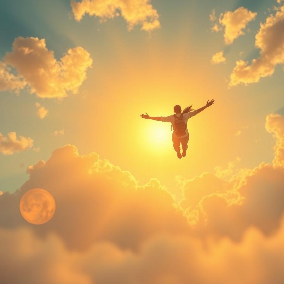 Dream : Flying towards the sun in a dream