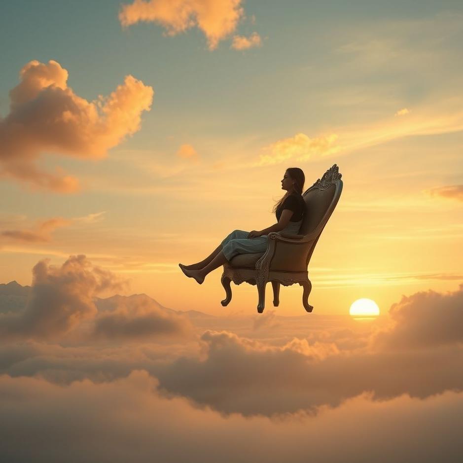 Dream : Flying while sitting on a chair in a dream