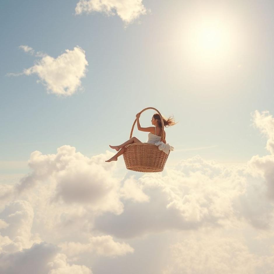 Dream : Flying with a basket in a dream