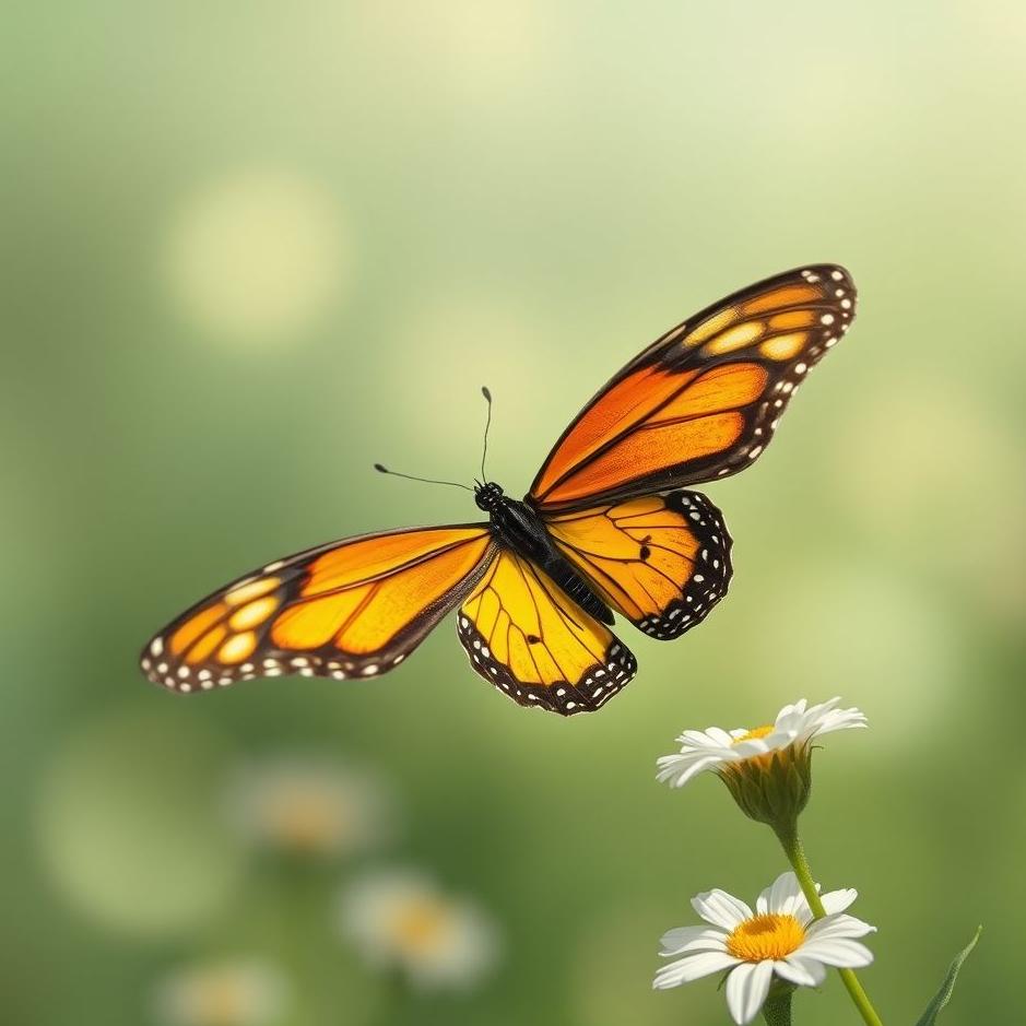 Dream : Flying with a butterfly in a dream