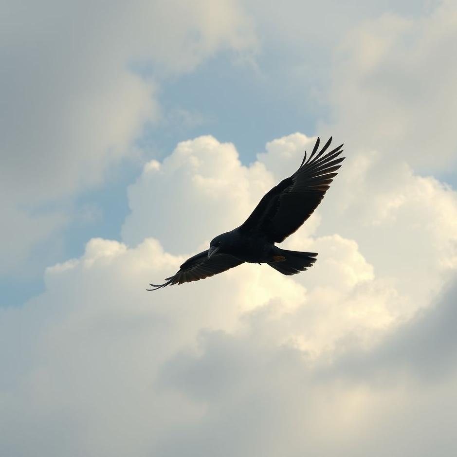 Dream : Flying with a crow in a dream