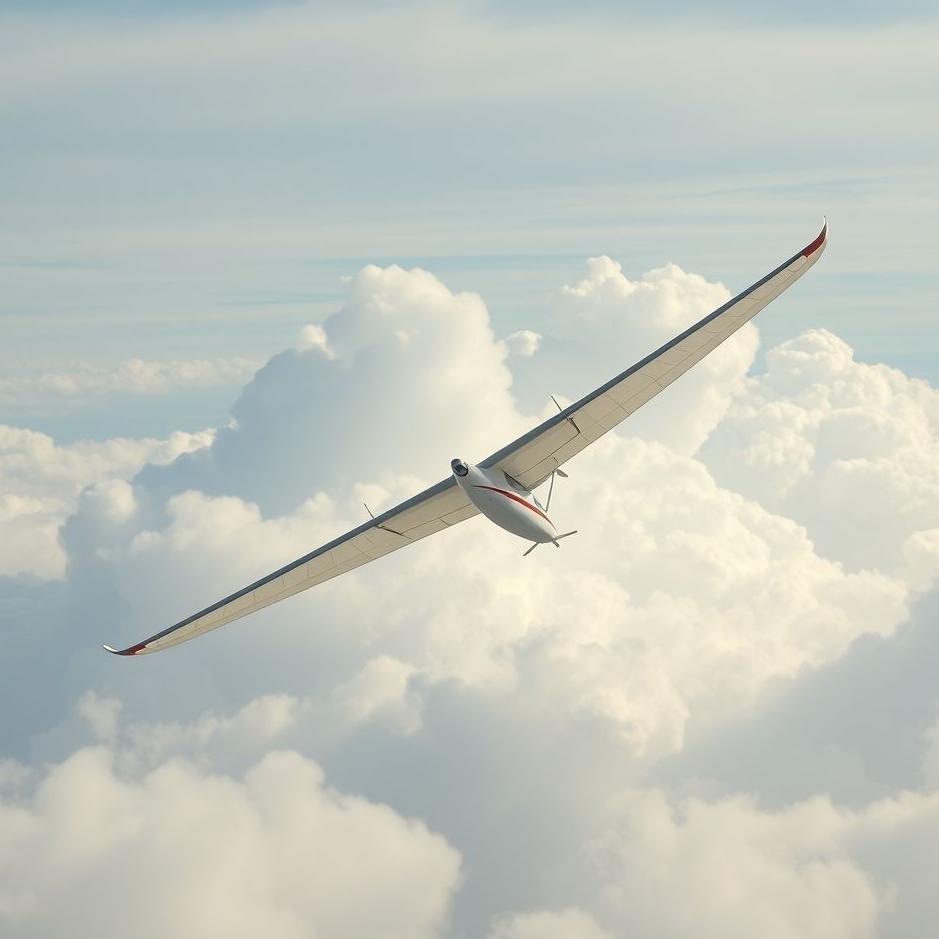 Dream : Flying with a glider in a dream