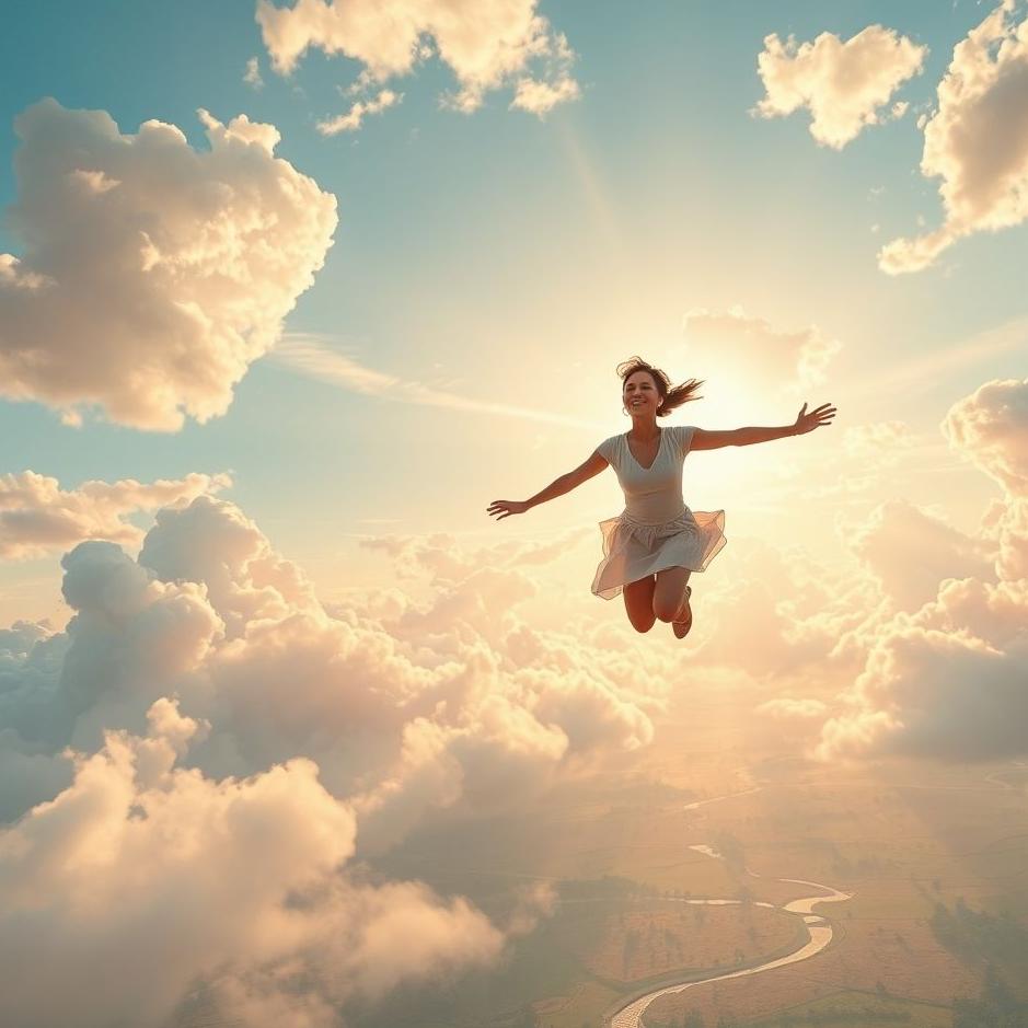 Dream : Flying with one's spouse in a dream