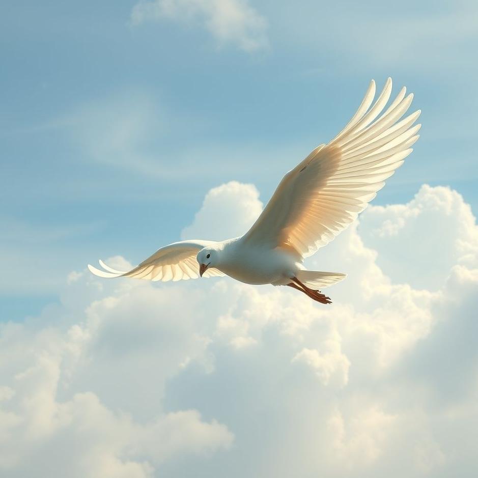 Dream : Flying with wings in your dream