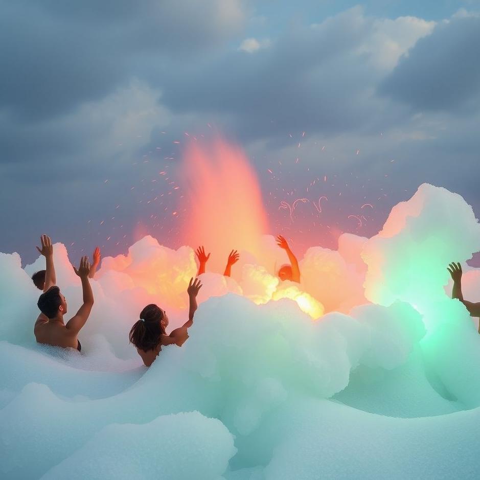 Dream : Foam party in a dream