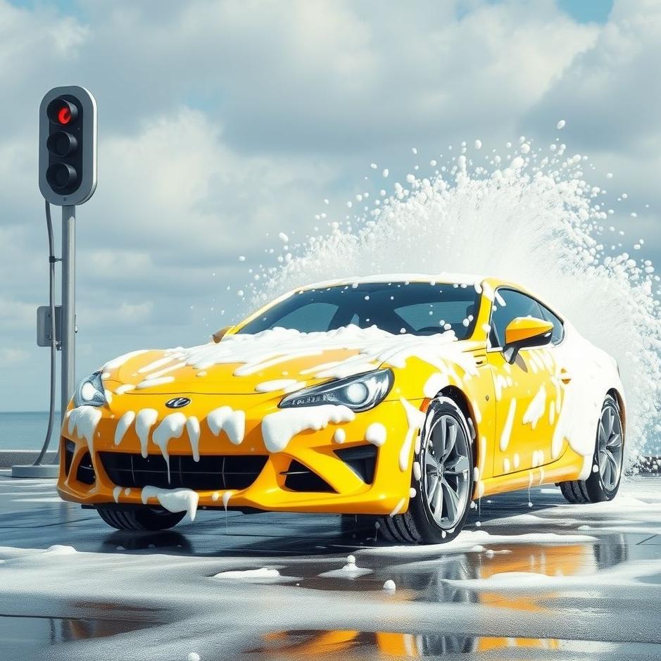 Dream : Foamy car wash in a dream